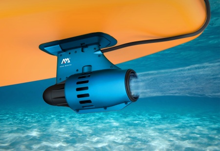 SUP-доска "AM go iSUP" 320х81х15см, плавник с электромотором BLUEDRIVE S и аккумулятором, насос, весло, лиш, киль, ремнабор